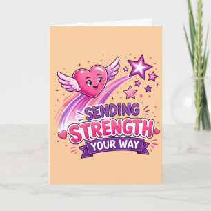 Sending Strength Your Way Encouragement Design Card