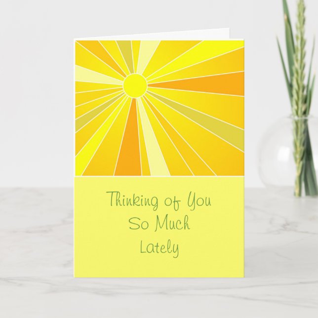 Sending Sunshine Thinking of You Card (Front)