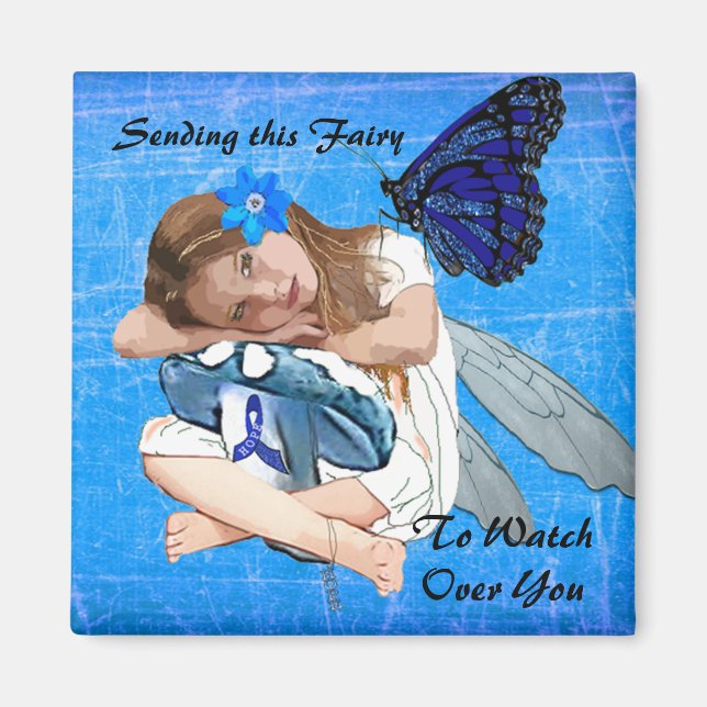 Sending this ME/CFS Fairy to watch over you! Magnet (Front)
