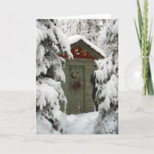 SENDING "WARM" CHRISTMAS WISHES TO U/YOURS HOLIDAY CARD