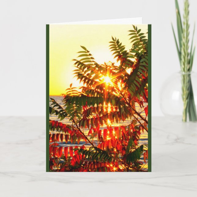 Sending Warm Christmas Wishes Your Way! Holiday Card (Front)