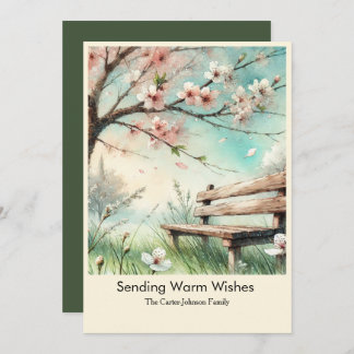 Sending Warm Wishes  Holiday Card