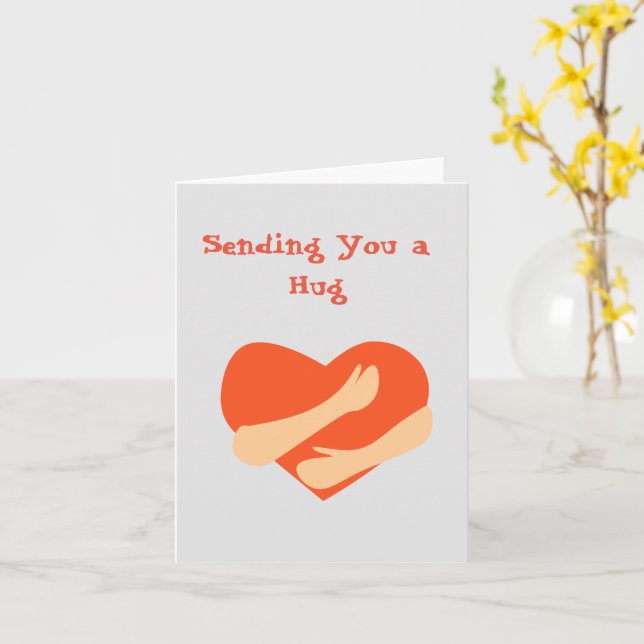 Sending You a Hug/Feel Better soon Card (Yellow Flower)