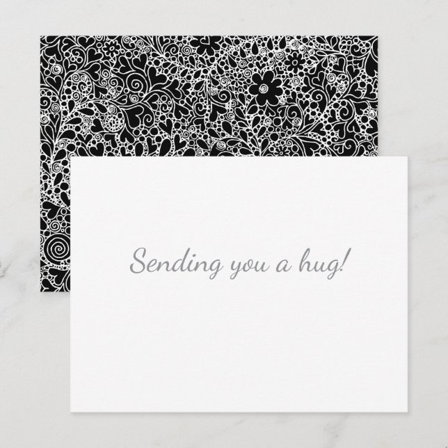Sending You a Hug Postcard – Art Back (Front/Back)
