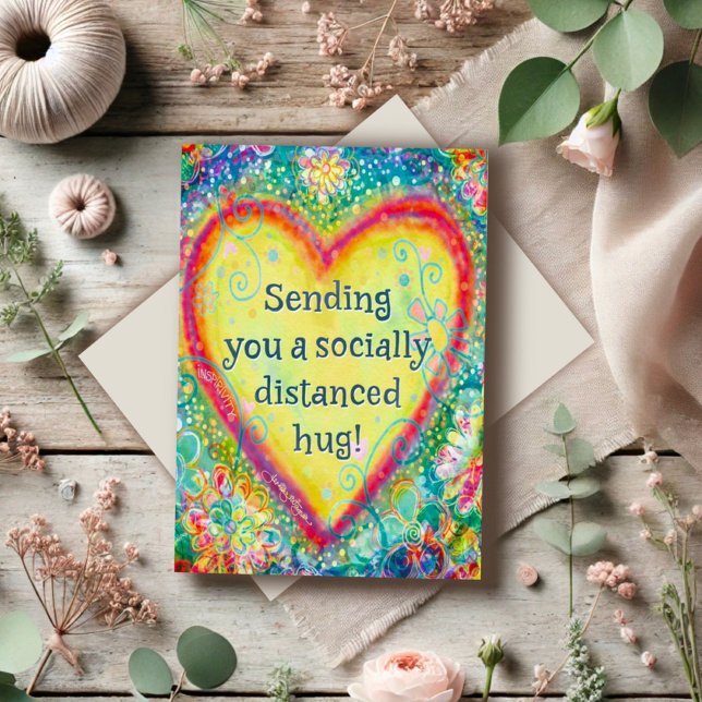 Sending You a Long Distance Hug Fun Inspirivity Card (Creator Uploaded)