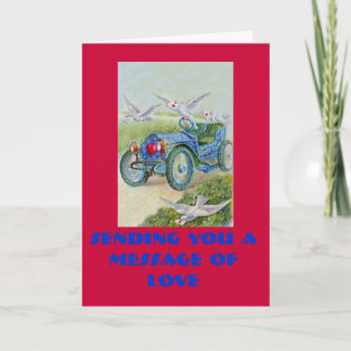 Sending You A Message Of Love Holiday Card