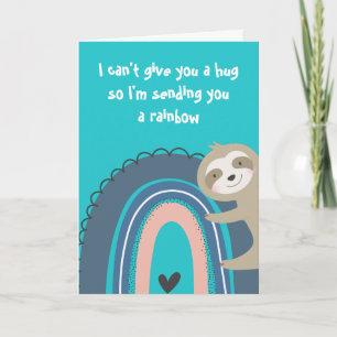 Sending You A Rainbow Sloth Card