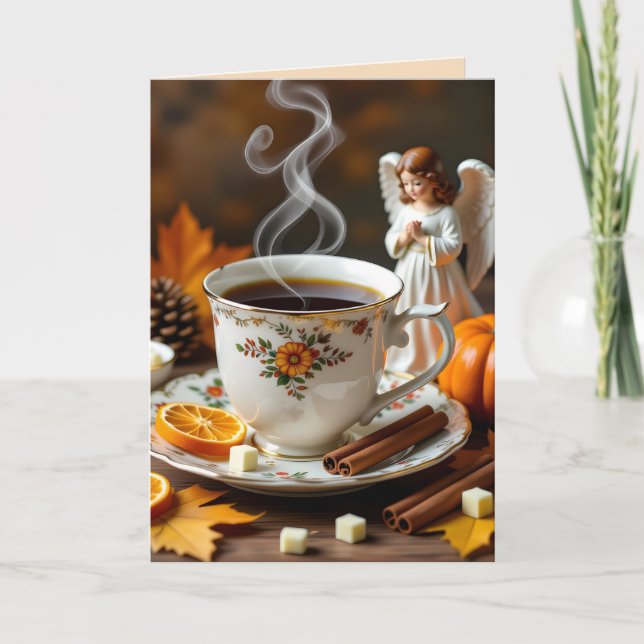 Sending You Autumn Blessings | Pretty Fall Card (Front)