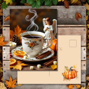 Sending You Autumn Blessings Saying Hi Postcard