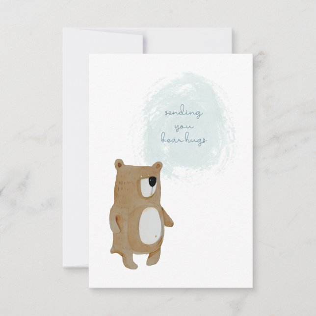 Sending You Bear Hugs Card (Front)
