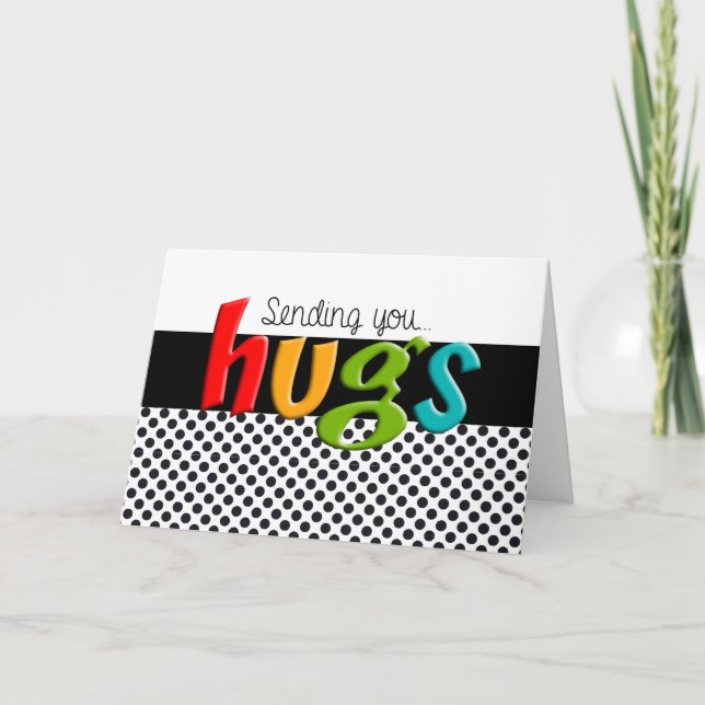 Sending You "Hugs" Card (Front)