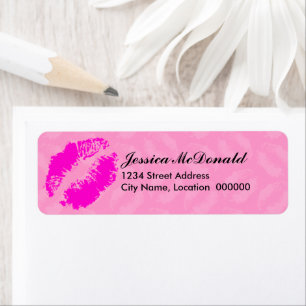 Sending You Kisses Return Address Label