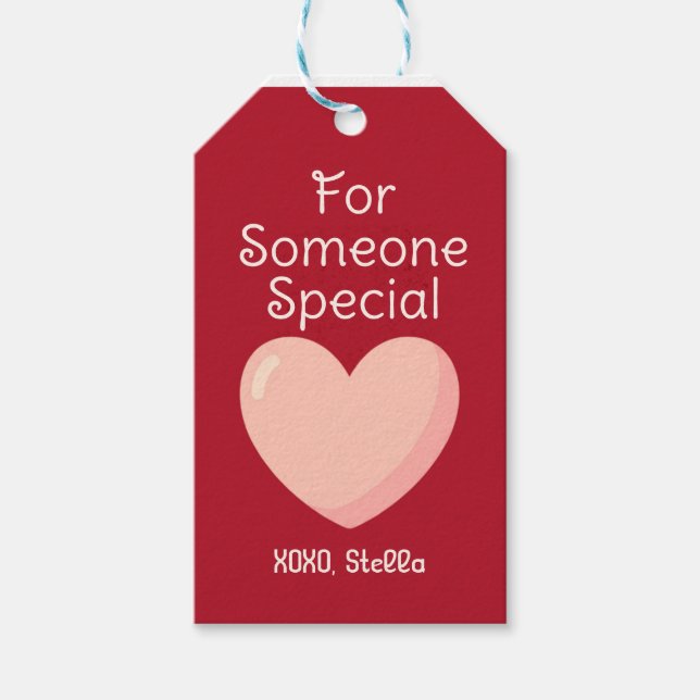 Sending You Love Valentine Gift Tag  (Front)