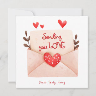 Sending You Love Valentine's Day Greeting Card