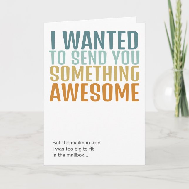 Sending You Something Awesome Card (Front)