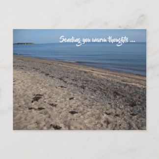 Sending you Warm Thoughts from the Beach Postcard