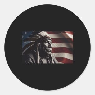 Seneca Indian Chief Sticker