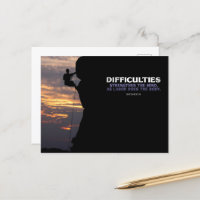 Seneca Inspirational Quote "Difficulties"