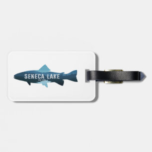 Seneca Lake New York Fish Luggage Tag