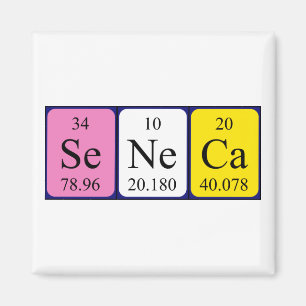 Seneca periodic table name magnet