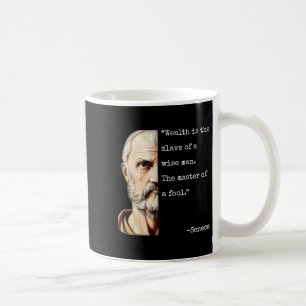 Seneca Philosophy & Stoicism Wisdom Quote, Rom Coffee Mug
