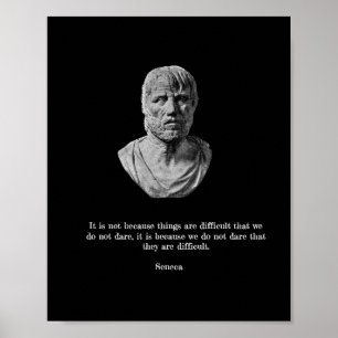 Seneca Poster - Stoic Philosophy