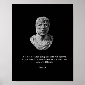 Seneca Poster - Stoic Philosophy 