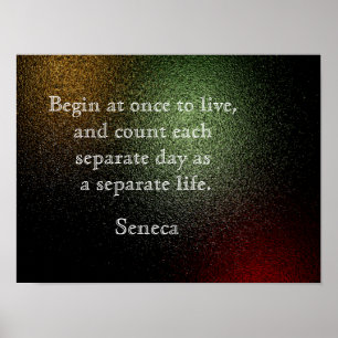 Seneca quote - art print