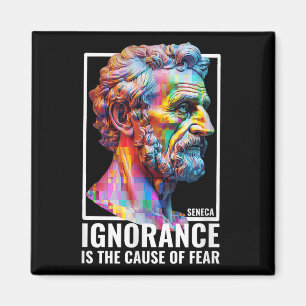 Seneca Quote Philosophy Teacher Stoic Life Men Wom Magnet