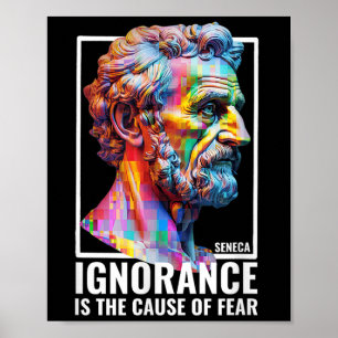 Seneca Quote Philosophy Teacher Stoic Life Men Wom Poster