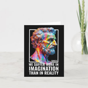 Seneca Quote Stoicism Student Modern Stoic Philoso Card