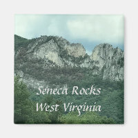 Seneca Rocks West Virginia Template Magnets