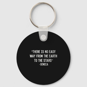 Seneca Space Travel Stoic Philosophy Quote  Key Ring