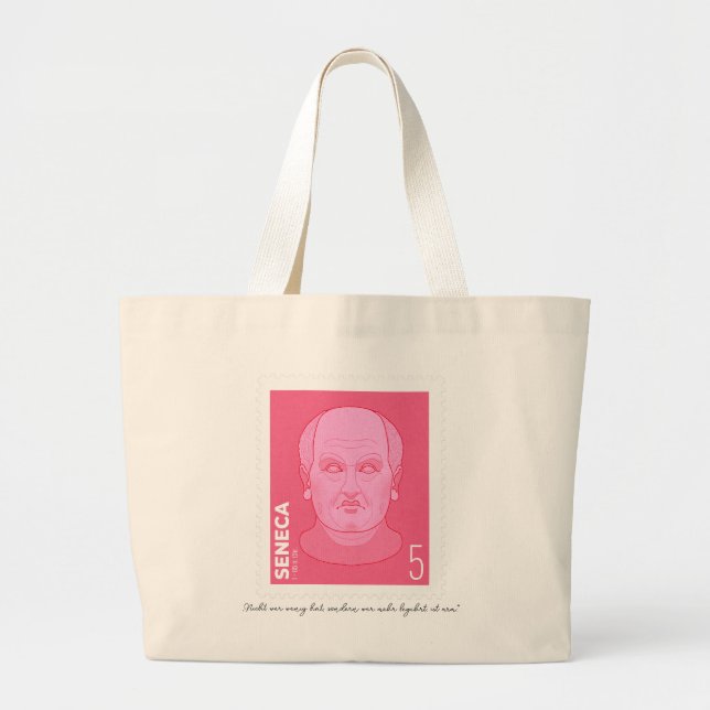 Seneca Stamp -   Large Tote Bag (Front)