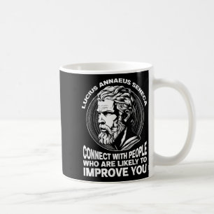 Seneca Stoic Philosopher Motivational Self Improve Coffee Mug