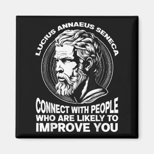 Seneca Stoic Philosopher Motivational Self Improve Magnet