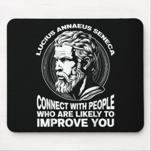 Seneca Stoic Philosopher Motivational Self Improve Mouse Pad