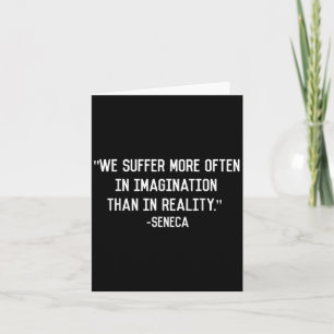 Seneca Stoic Philosophy Quote Minimalist Card