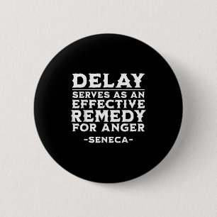 Seneca Stoic Quote Motivational Mindfulness Stoici 6 Cm Round Badge