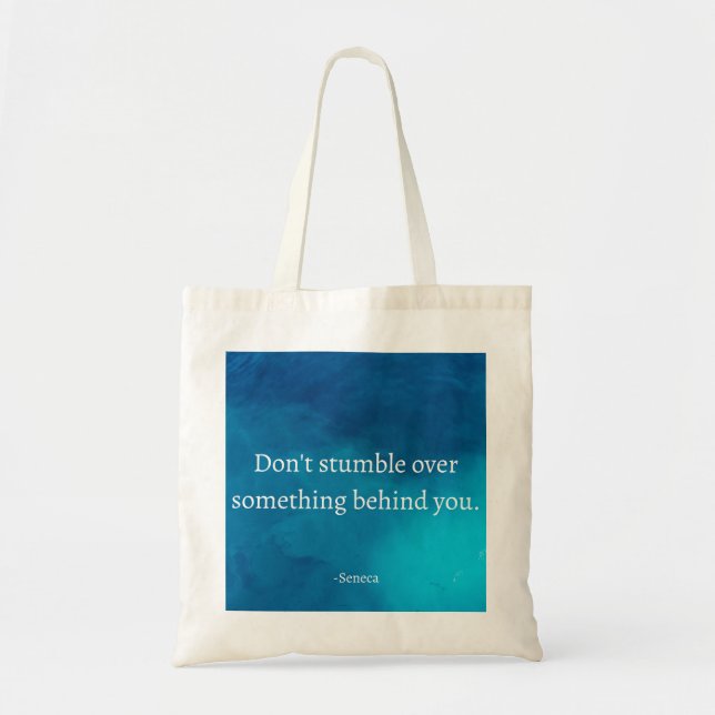 Seneca Stoic Quote Tote Bag (Front)