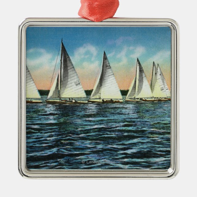 Seneca Yacht Club Metal Ornament (Front)