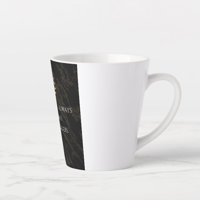 Seneca's Insight: Fears Compared to Real Dangers Latte Mug (Right)