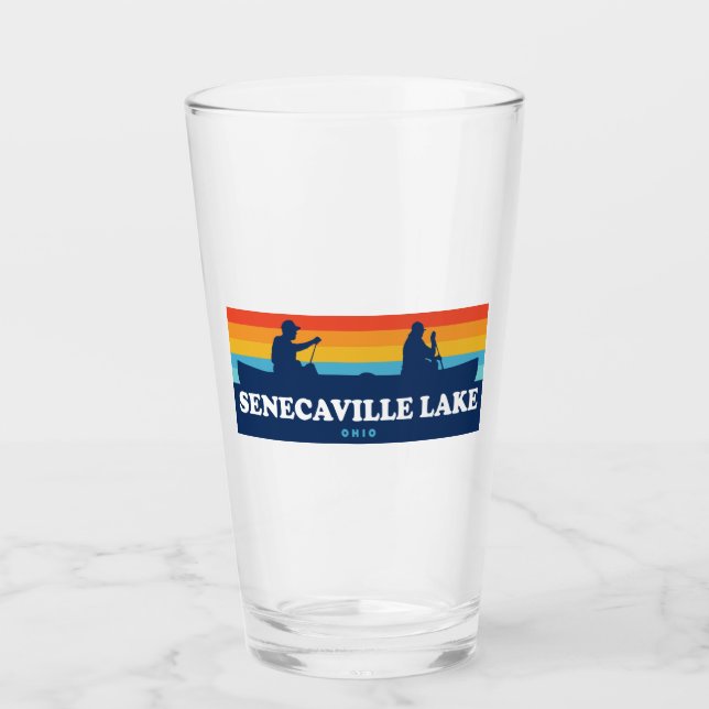 Senecaville Lake Ohio Canoe Glass (Front)