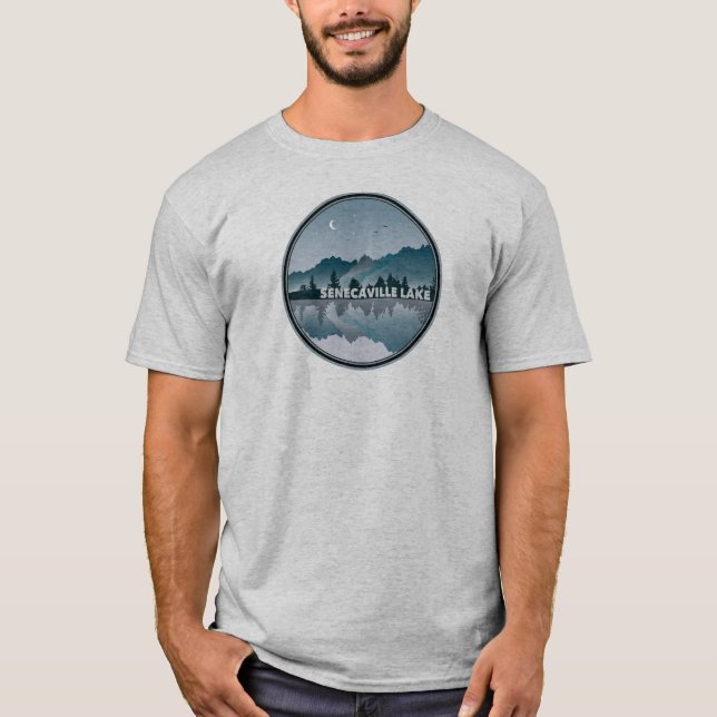 Senecaville Lake Ohio Reflection T-Shirt (Front)