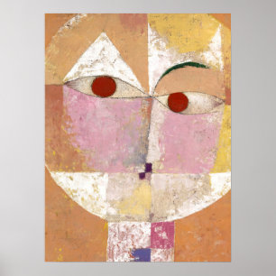 Senecio Baldgreis1922 by Paul Klee Poster