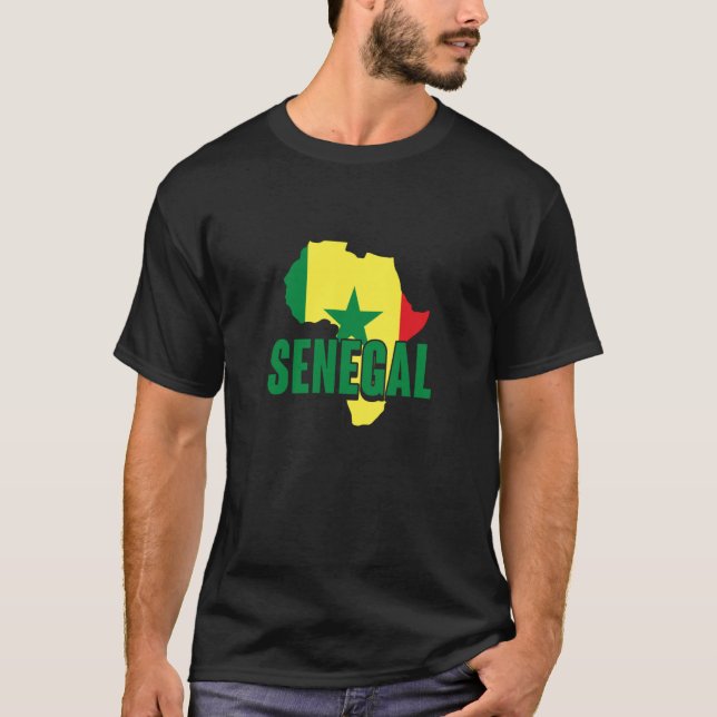 Senegal African Pride and Heritage  2 T-Shirt (Front)
