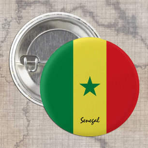 Senegal button, patriotic Senegal Flag fashion 3 Cm Round Badge