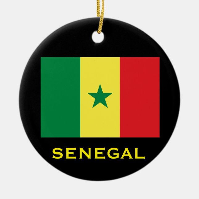 Senegal Circular Christmas Ornament (Front)