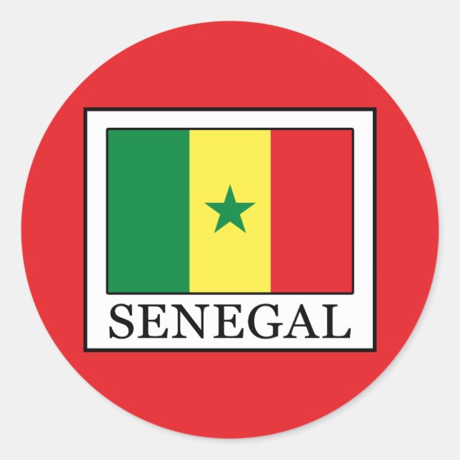 Senegal Classic Round Sticker (Front)
