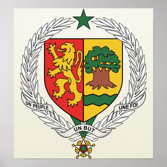 Senegal Coat of Arms detail Poster (Front)